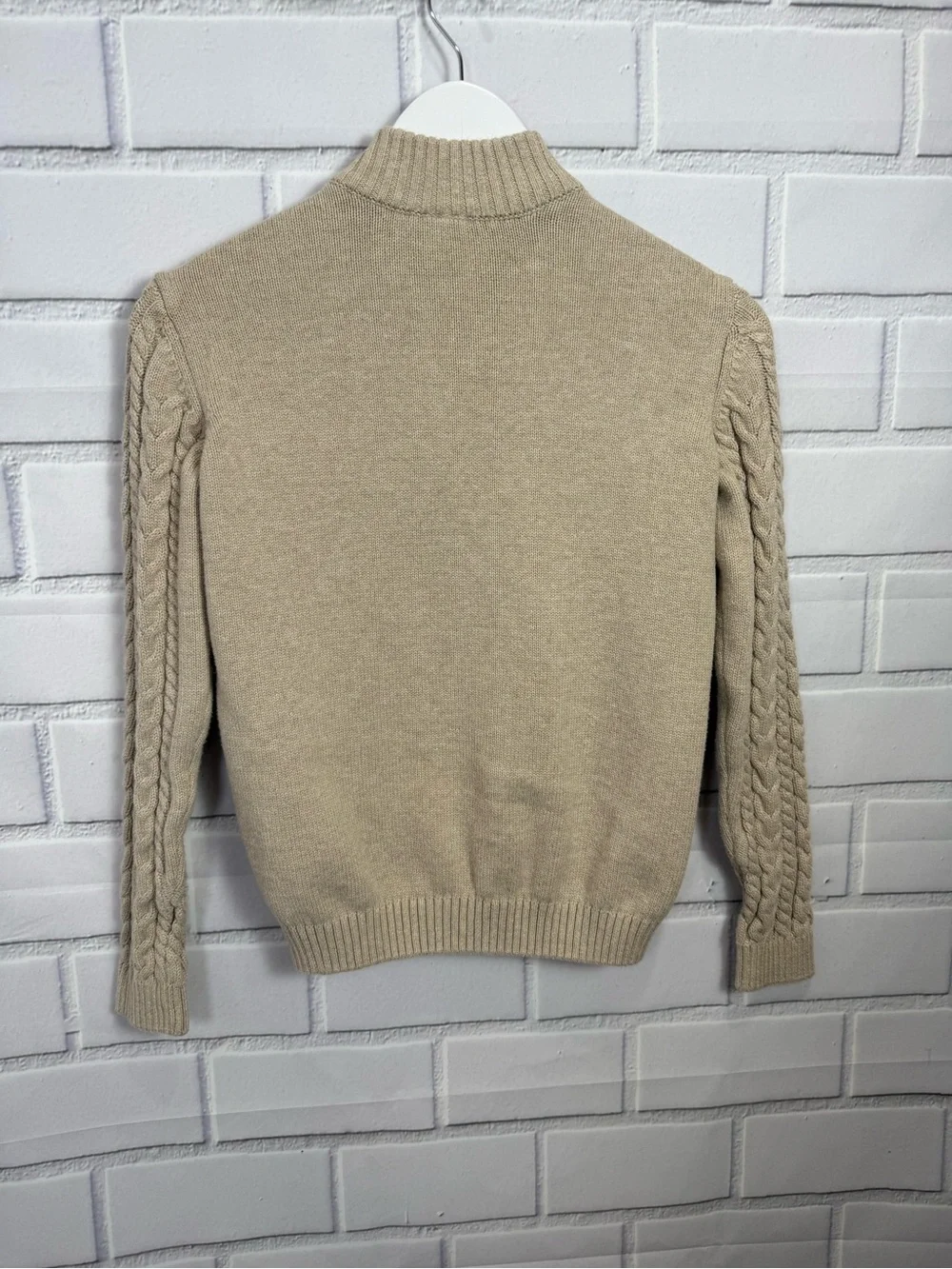 Gymboree Boys Cable Knit beige/tan Sweater – Size 12